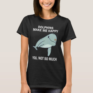 Camiseta Delfines Me hacen feliz no tanto Dolphin S