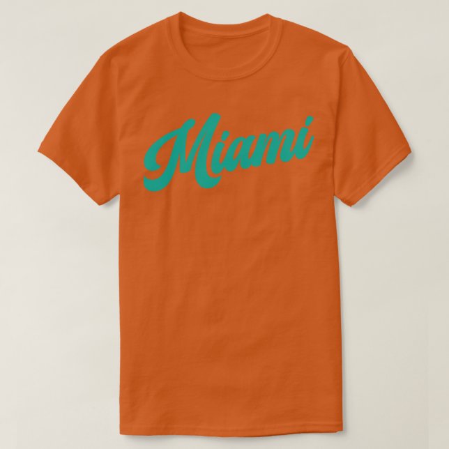 Camiseta Delfines Miami Retro (Diseño del anverso)