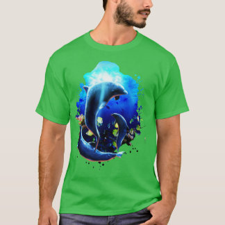 Camiseta Delfines subacuáticos