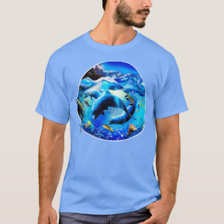Camiseta Delfines subacuáticos 4