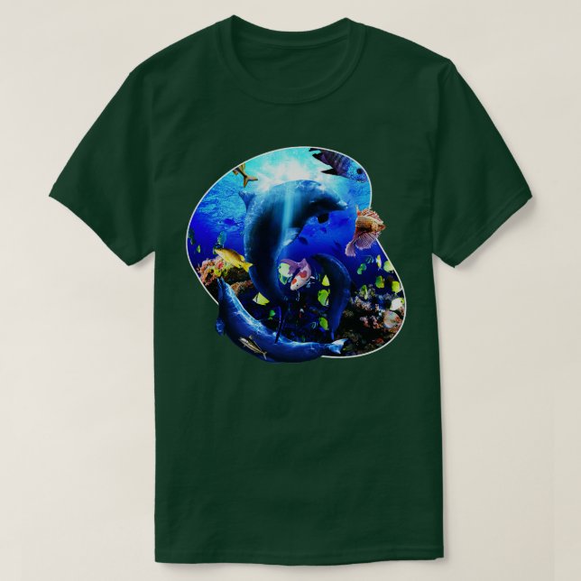 Camiseta Delfines Subacuáticos 5 (Diseño del anverso)