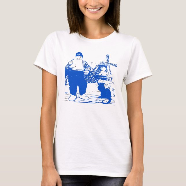 Camiseta Delft Blue, Dutch Boy y Cat (Anverso)