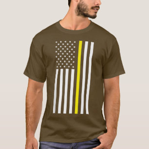Camiseta Delgada línea amarilla, guardias de seguridad, cam