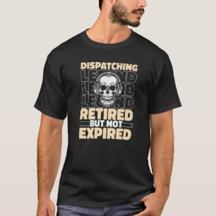 Camiseta Delgada línea amarilla policía jubilada - Oro de e