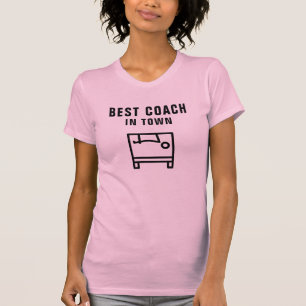 Camiseta delgada para mujeres   Mejor entrenador d