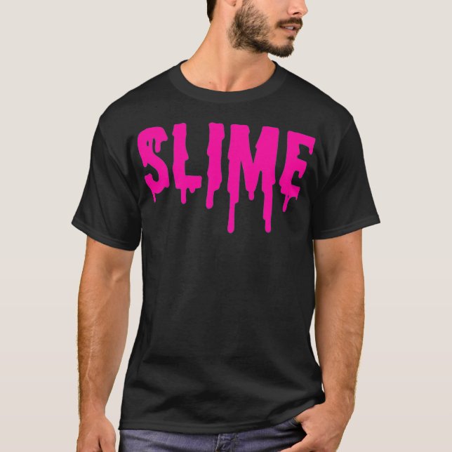 Camiseta delgada rosada regalo Slime rosa premium  (Anverso)
