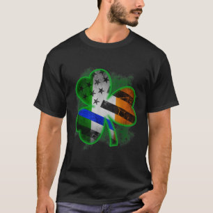 Camiseta Delgado Blue Line St Patricks Day Irish Clover