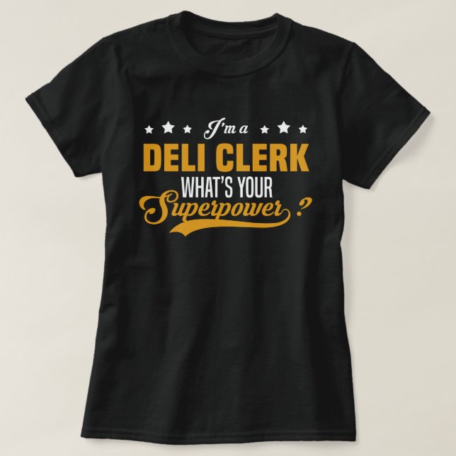 Camiseta Deli Clerk (Diseño del anverso)