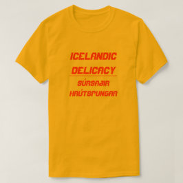 Camiseta Delicacy Súrsaðir hrútspungar de Islandia