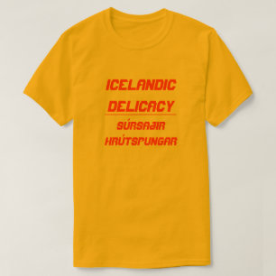Camiseta Delicacy Súrsaðir hrútspungar de Islandia