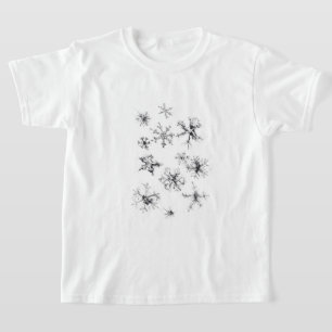Camiseta Delicados copos de nieve que caen