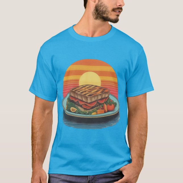 Camiseta Delicia a la parrilla al atardecer (Anverso)