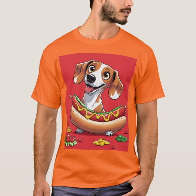 Camiseta Delicia del perro caliente (Anverso)