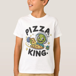Camiseta Delicia Extraterrestre: Alien Devorando Pizza