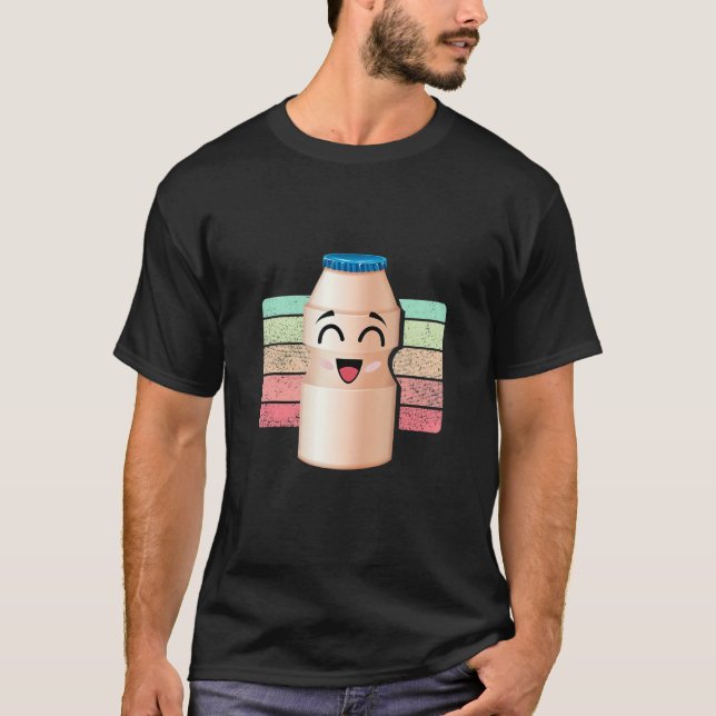 Camiseta Deliciosa bebida Yogurt Dulce Comida Yogurt (Anverso)