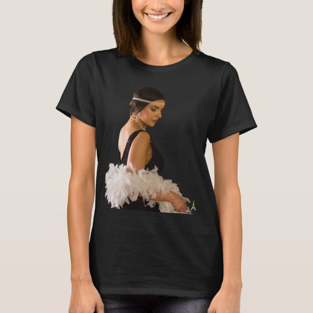 Camiseta Deliciosa Colección Diva. (Celeste) (Anverso)