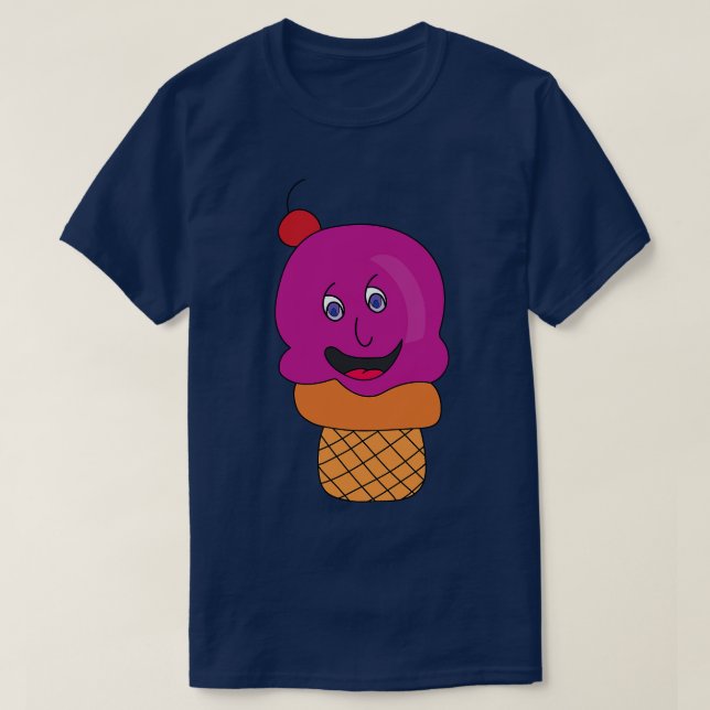 Camiseta Deliciosa crema de hielo cute (Diseño del anverso)