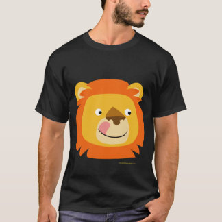 Camiseta deliciosa del león del dibujo animado