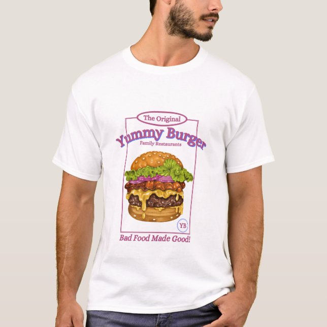 Camiseta Deliciosa hamburguesa (Anverso)