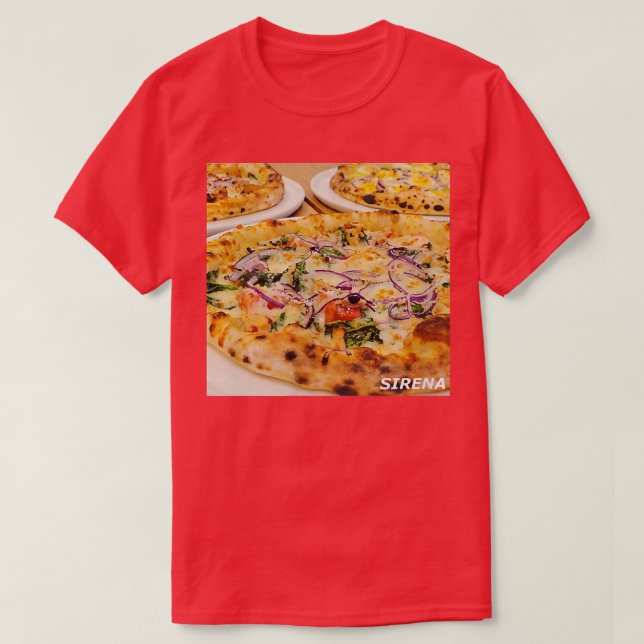 Camiseta Deliciosa pizza  (Diseño del anverso)