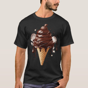 Camiseta Deliciosamente Espeluznante Helado de Chocolate Di