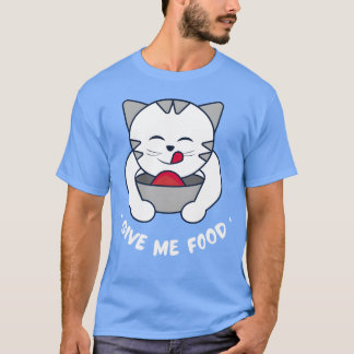 Camiseta Deliciosas Golosinas Comida para Gatos Buenísima L
