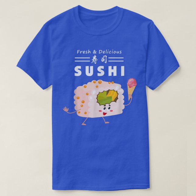 Camiseta Delicioso Delicioso Sushi Helado Crema De Postre (Diseño del anverso)