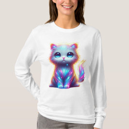 Camiseta Delicioso gato colorido