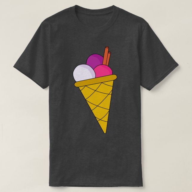 Camiseta Delicioso helado de triisbol (Diseño del anverso)
