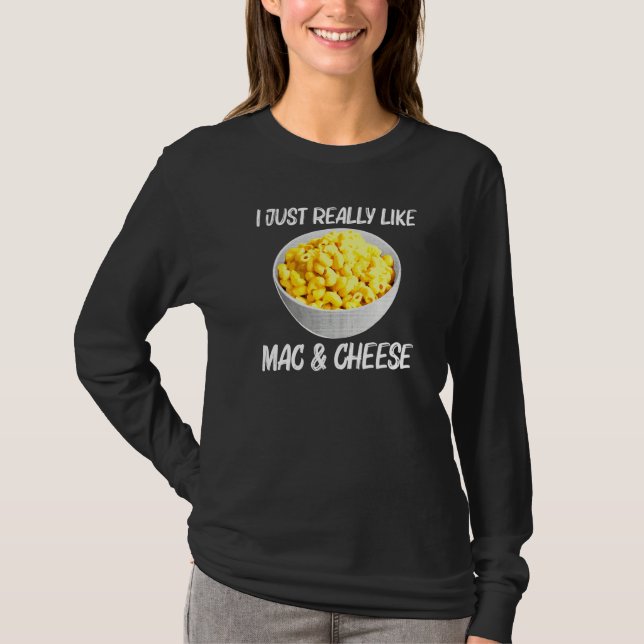 Camiseta Delicioso Macarrones Con Queso Para Hombres Mujere (Anverso)