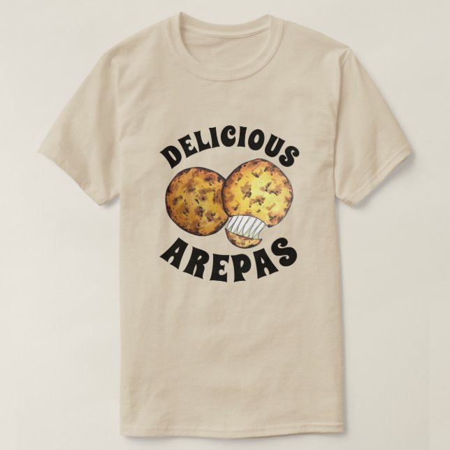 Camiseta Delicioso maíz de queso árepas comida sudamericana (Diseño del anverso)