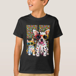Camiseta Delicioso niño pequeño Dot Day Gato Lover