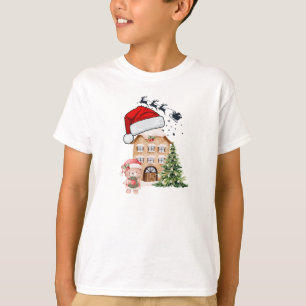 Camiseta Delicioso Oso De Teddy Y Gingerbread House Whimsic