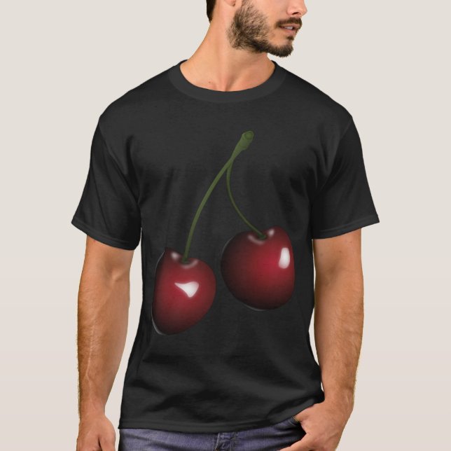 Camiseta Delicioso Pair de cerezas Fruta Snack (Anverso)