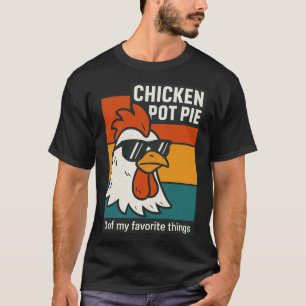 Camiseta Delicioso pastel de pollo divertido humor retro