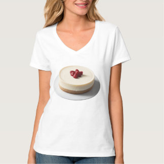 Camiseta Delicioso pastel de queso con fresas arriba