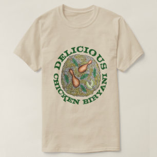 Camiseta Delicioso pollo Biryani Cocina india
