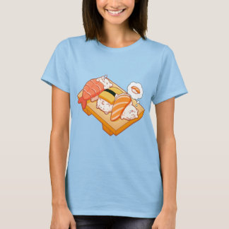 Camiseta Delicioso Sushi de Gato Dormido Comida Japonesa pa