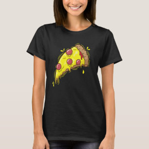 Camiseta delicioso trozo de horno de piedra de comida rápid