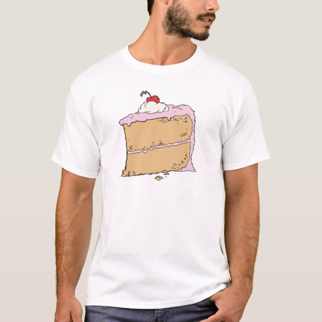 Camiseta delicioso trozo de pastel (Anverso)