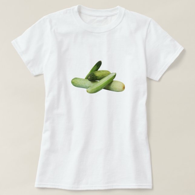 Camiseta Deliciosos pepinos están aquí (Diseño del anverso)