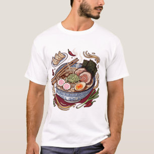 Camiseta Deliciosos Ramen Japoneses y Gyoza.