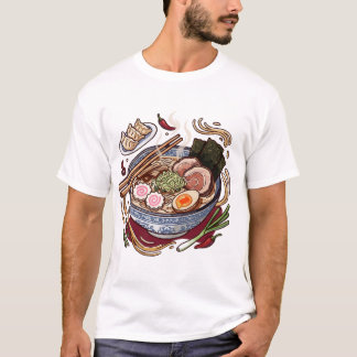 Camiseta Deliciosos Ramen Japoneses y Gyoza.