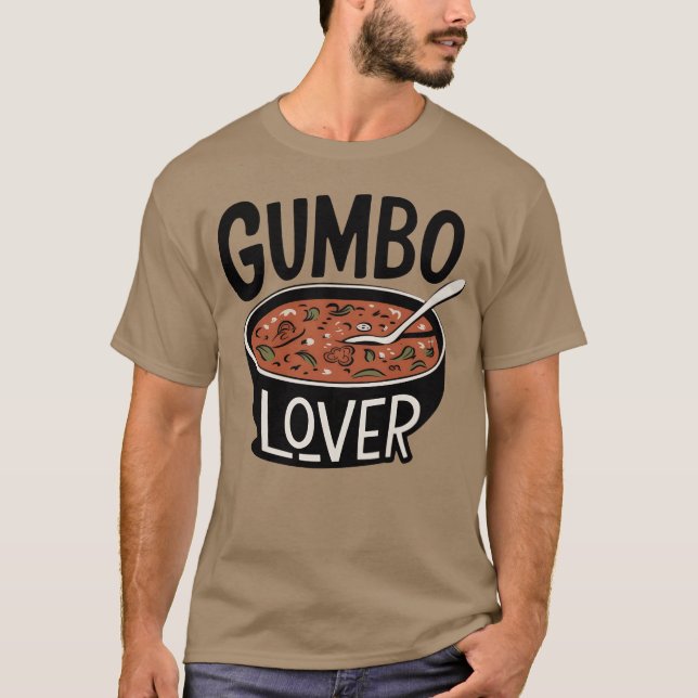 Camiseta Delicious Gumbo Designs for Food Enthusiasts vinta (Anverso)