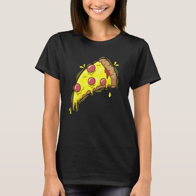 Camiseta delicious Piece of Pizza Fast Food Stone Oven (Anverso)