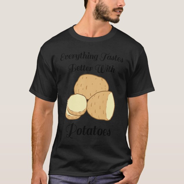 Camiseta Delicious Potatoes Ironic Quote Hobby Chef Cooking (Anverso)