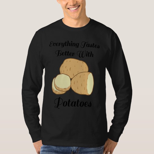 Camiseta Delicious Potatoes Ironic Quote Hobby Chef Cooking (Anverso)