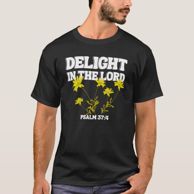 Camiseta Delight in the Lord - Salmo 37:4 (Anverso)