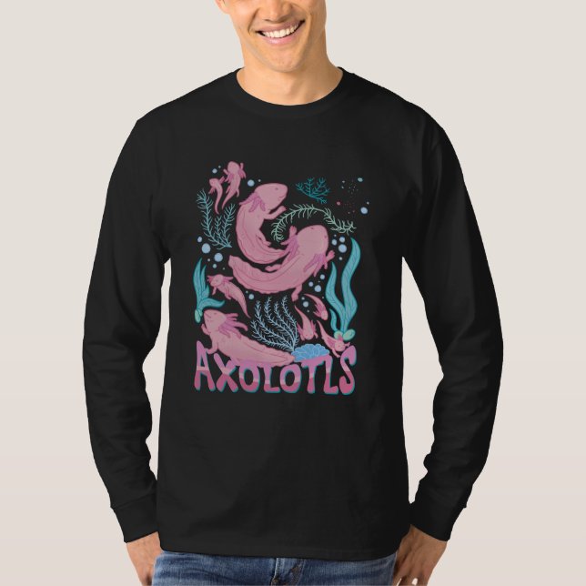 Camiseta Delightful Cheerful Axolotl Quote (Anverso)