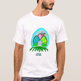 Camiseta Delightful Easter Eggs Camisas Básicas Blancas de 